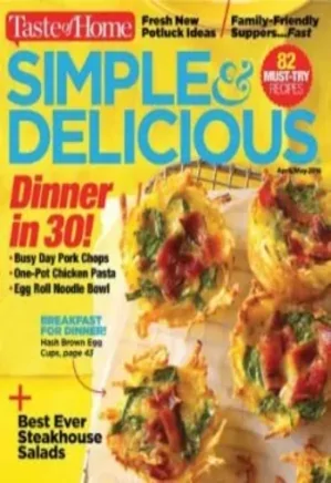 Food Magazines Bundle - Simple &amp; Delicious - May 2016