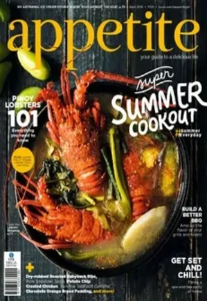 Food Magazines Bundle - appetite - April 2016